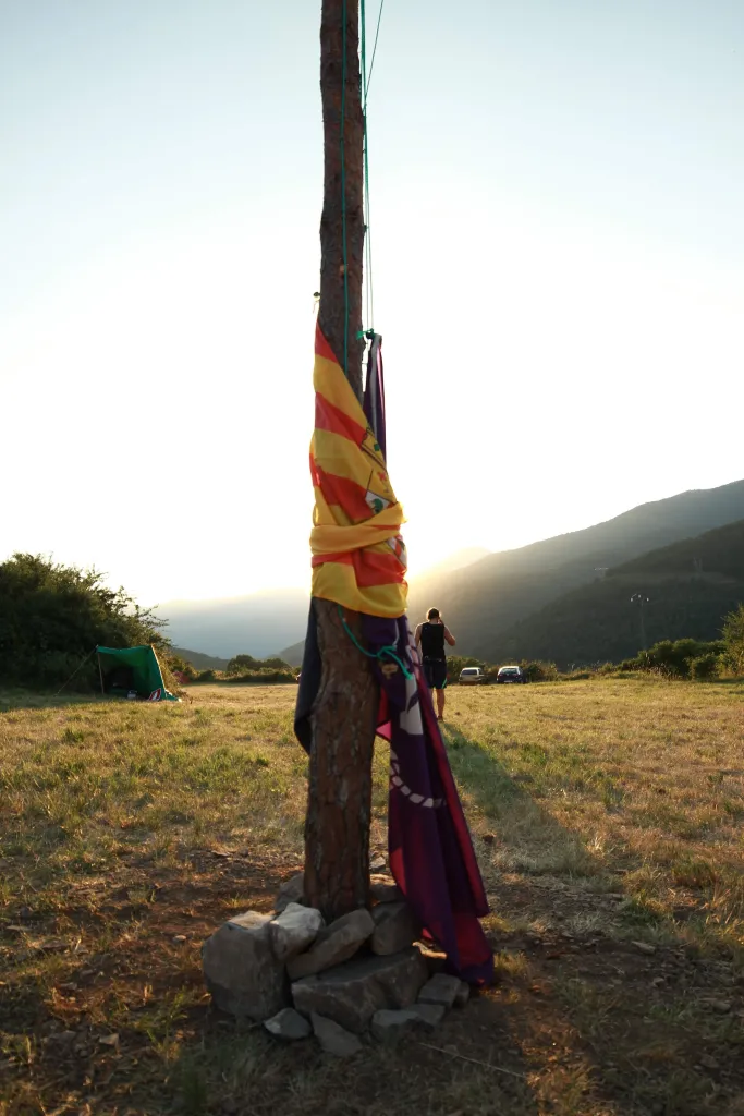 Campamento al amanecer